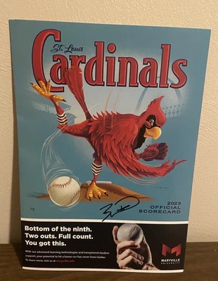 Bobby Witt Jr. Signed Scorecard 2023 St. Louis Cardinals VS Kansas City Royals! - Image 1 of 4