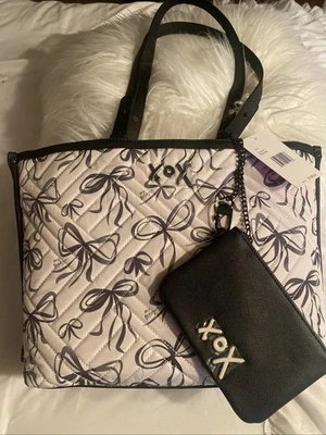 NUEVO Bolso de Mano Betsey Johnson Bow XO Lisa Nuevo con Etiquetas Foto 1 de 4
