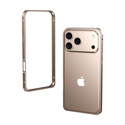 Aluminum Metal Bumper Frame CaseSafety Lock For Apple iPhone 17 Pro Max 17Air 16 - Image 1 of 4