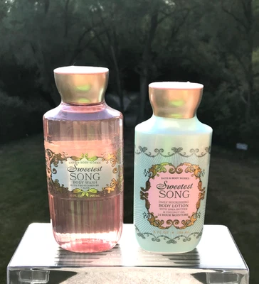 NEW! Bath & Body Works SWEETEST SONG Body Lotion / Body Wash (Set of 2)  - Image 1 of 2