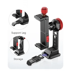Phone Holder 360° Extended Bracket Clamp Mount Clip Smartphone Vlog Parts - Picture 1 of 11