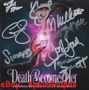 DEATH BECOMES HER... Megan Hilty & Jennifer Simard & 6  - SIGNED CD & Pics - Picture 1 of 9
