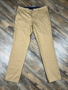 Pantalone Hugo Boss Uomo 36/33 Tan Chino Elasticizzato Garo Slim Fit Abbigliamento da Lavoro Preppy - Foto 1 di 18