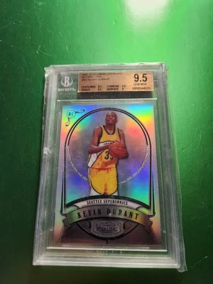 Bowman Sterling Refractor 2007 #KD Kevin Durant Rookie RC 284/399 BGS 9,5 Foto 1 de 2