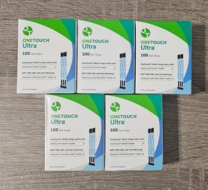 500 ONE TOUCH ULTRA NEW SEALED DIABETIC TEST STRIPS FREE SHIP EXP 2026 FREE SHIP - Picture 1 of 6