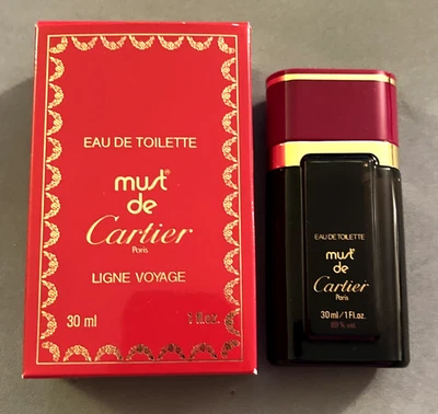 New Vintage Must de Cartier Eau de Toilette Ligne Voyage 30 ml / 1 fl oz Splash - Image 1 of 4