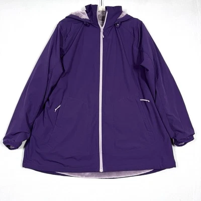 Chaqueta Duluth Trading Mujer XL Frostmite Parka Imitación Piel Forrada Abrigo Púrpura Foto 1 de 4