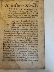 Joinville (Jean de). – Chronique et vie du roy Saint Loys. Paris, début XVIIéme - Picture 1 of 12