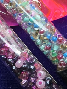 Beaders Paradise Hawaii Cristal Arco Iris Mezcla Vidrio Checo 6/0 E-Beads Lote de 2ct - Imagen 1 de 4