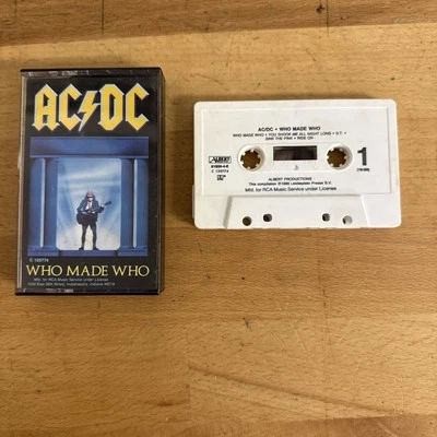 AC/DC - Who Made Who 1986 US Cassette, Album, Atlantic Albert Productions - Image 1 of 4
