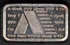 1981 USVI A-Mark Silver Ingot - 1 Ounce 999 Fine - STOCK