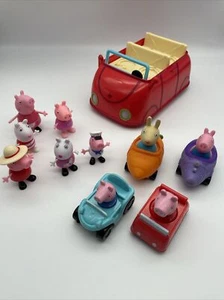Peppa Pig Car & Figures Lot ~ Car with sound, Buggies and Figures (Pre-Owned) - Picture 1 of 9