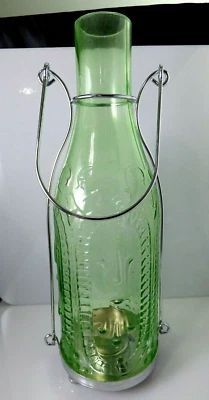 Portavelas Yankee Candle Lantern botella verde vidrio francés mango de luz de té Foto 1 de 4