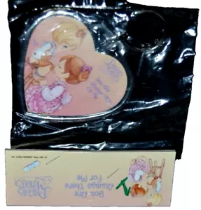 PRECIOSOS MOMENTOS Llavero Llavero Nuevo de Colección 1997 Forma de Corazón Porta Foto Nuevo de Edición - Imagen 1 de 3