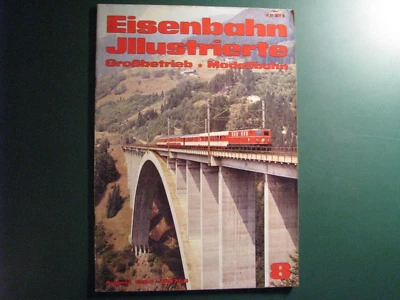 "Eisenbahn Illustrierte"     Nr. 8  August  1984   Großbetrieb * Modellbahn - Bild 1 von 4