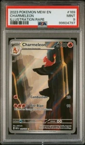 Charmeleon 169/165 PSA 9 MINT Scarlet & Violet 151 Englisch Pokemon Karte ✅️ - Bild 1 von 2