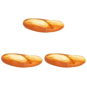 3pcs künstliches Brotmodell Faux Bread Ornament Photography Stütze künstliche - Zdjęcie 1 z 12