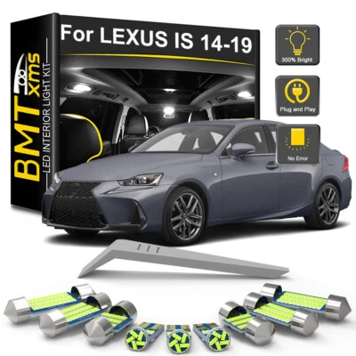 CANBUS White LED Lights Interior Package for 2014-2020 Lexus IS250 IS350 IS200t Foto 1 de 4