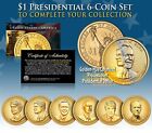 LIVING PRESIDENTS 2020-21 Presidential US-Dollar Farbe GOLDENER FARBE 6-Münzset