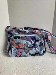 Borsa Vera Bradley Rfid piccole farfalle hipster con custodia pillola da viaggio abbinata - Foto 1 di 15
