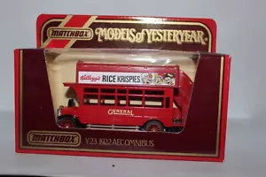 1983 Matchbox Yesteryear Y23 1922 AEC Omnibus in unopened Box. - Picture 1 of 7