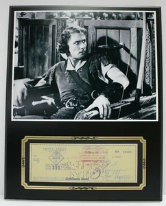 Pantalla de cheques firmada de reproducción de Errol Flynn - Imagen 1 de 3