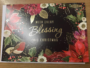 With Every Blessing This Christmas.  Carte unique religieux / chrétien