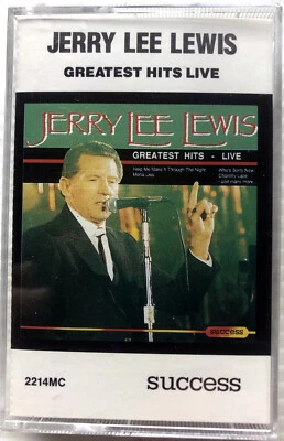 Jerry Lee Lweis Greatest Hits Live 16 Track Cassette Tape Album - LIKE NEW - Image 1 of 3