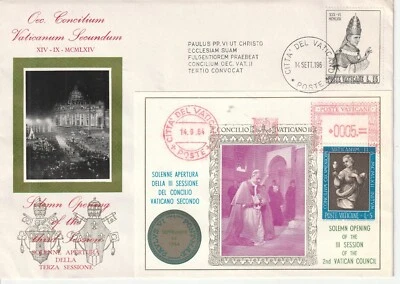 1964 VATICAN CITY FDC SOLEMN OPENING OF THE 3RD SESSION OF THE 2ND V. COUNCIL - Image 1 of 2