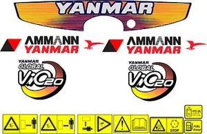 Yanmar vio 20 Escavatore Set Decalcomania - Afbeelding 1 van 1