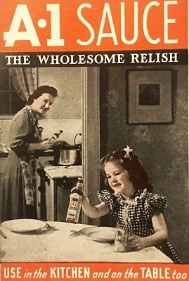 Antique Vintage 1941 A1 Sauce Recipe Pamphlet, Hartford, CT, Amazing Americana! - Image 1 of 4
