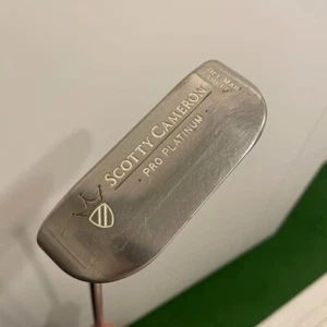 Lefty SCOTTY CAMERON PRO PLATINUM DEL MAR THREE 34in Putter LH With H/C F/S - Picture 1 of 9