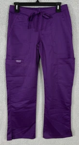 Cherokee Workwear Revolution pants womens XS petite purple pull on elastic waist - Picture 1 of 13