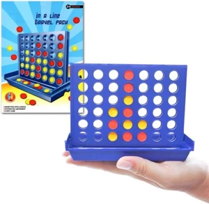 Connect 4 In A Row Four In A Line Board Game Family Fun Take On Trips Fab Mini - Picture 1 of 12