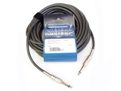 DREITEC Boxenkabel 6,3mm Klinke/Klinke, 2x1,5mm², 10 Meter