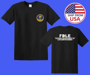Departamento de Aplicación de la Ley de Florida para hombre negro talla S-5XL - Imagen 1 de 1