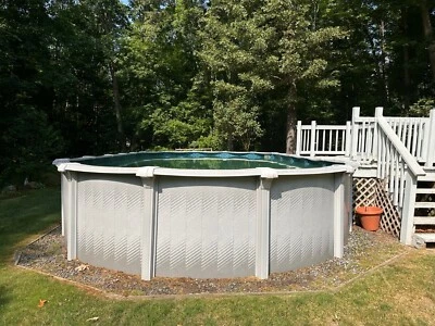 Piscina sobre el suelo, filtro, 32' L x 16' W x 4' D Foto 1 de 4