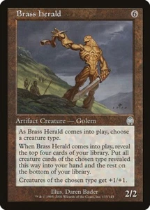 MTG Apocalypse --- BRASS HERALD --- Uncommon! NM! Magic the Gathering! - Picture 1 of 3