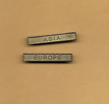 ASIA BAR AND EUROPE BAR FOR  NAVY OCCUPATION SERVICE MEDAL 2 BAR SET
