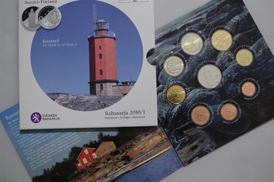 🧭 🇫🇮 FINLAND 2010 EURO MINT SET IN FOLDER B79 #306 CG44 - Image 1 of 4