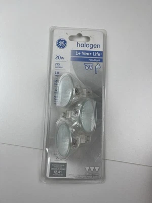 NEW 3 Directional GE MR16 20-Watt Floodlight Bulbs 275 Lumens 12V - Image 1 of 2