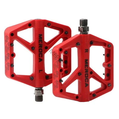 Нейлоновые педали Meroca для горного велосипеда герметичный подшипник плоские педали для горного велосипеда 9/16 дюйма - Изображение 1 из 4