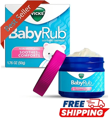 NUEVO ungüento para frotar el pecho BabyRub con aloe y lavanda, 1,76 oz Foto 1 de 4