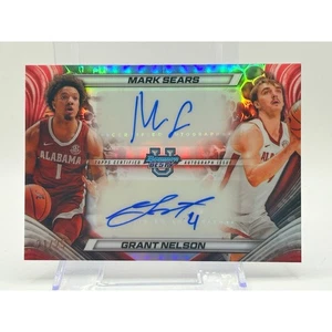 2024-25 Bowmans Best U Mark Sears Grant Nelson Dual Orange Auto 21/25 SP Alabama - Picture 1 of 2