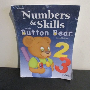 abeka. Numbers & Skills with Button Bear. 3-Year-Old.  Unbound.  2nd Ed.  NEW. - Picture 1 of 2