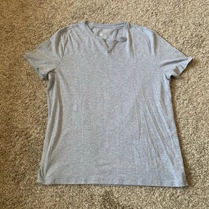 Camisa Banana Republic Para Hombre Grande Azul Cuello en V Manga Corta Secado Rápido Transpirable - Imagen 1 de 6