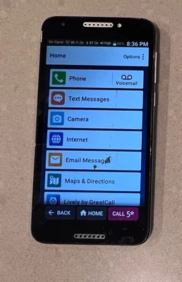 As-is GreatCall Jitterbug Smart2 Alcatel / TCL 5049S 5.5" Smartphone (17352) - Image 1 of 2