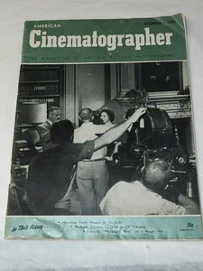 Scarce AMERICAN CINEMATOGRAPHER Magazine December 1956 - Bild 1 von 9