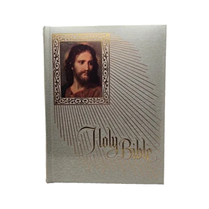 Vintage Sacra Bibbia Fireside Family Addition Grande Copertina Rigida Bibbia 1974-1975 Sigillato - Foto 1 di 6
