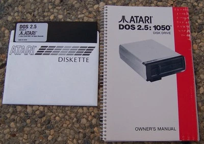1050 OWNERS MANUAL w/DOS 2.5  NEW BUT SCUFFED COVER 800/XL/XE Atari - Image 1 of 4